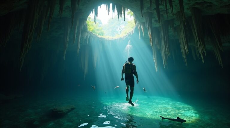 Mergulho em Cenotes no México