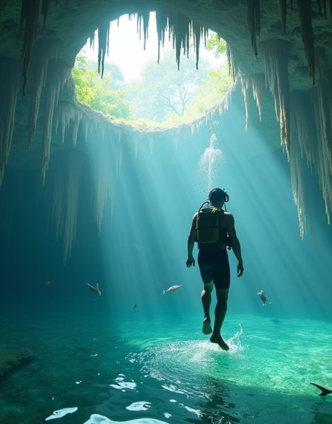 Mergulho em Cenotes no México Mergulho em Cenotes no México